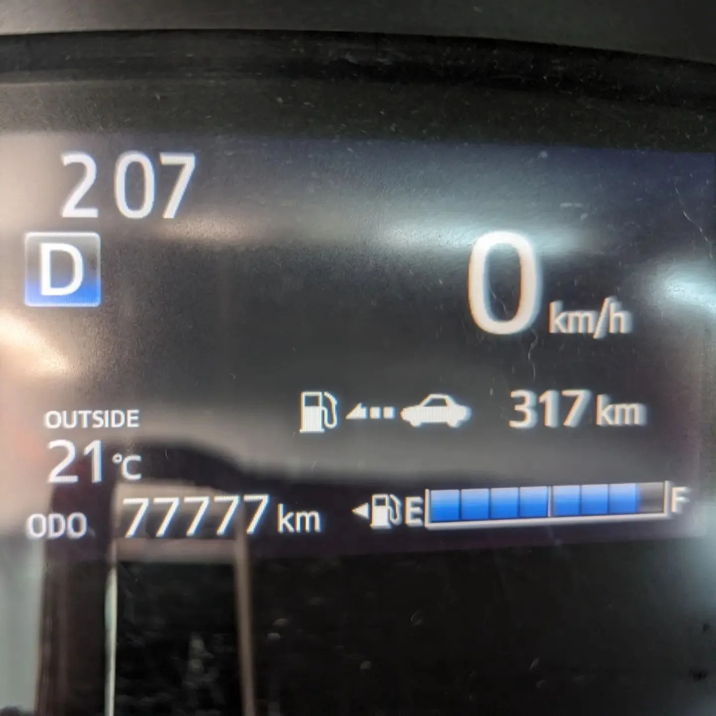 77777kmぴったり🚗